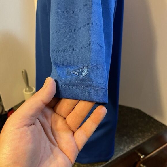 GRAND SLAM Air Flow Men’s Golf Polo Shirt Royal Blue Polyester Large - Picture 4 of 6